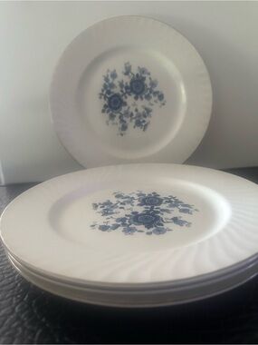 Wedgwood & Company Royal Blue Ironstone 4
Dinner Plates Made In England 10"